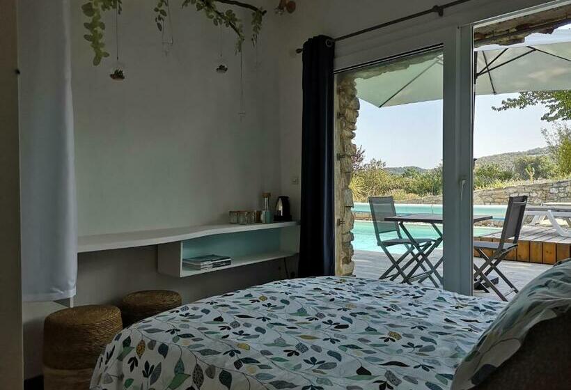 غرفة قياسية مطلّة علي حمام السباحة, Chez Nathalie Et Raphaël