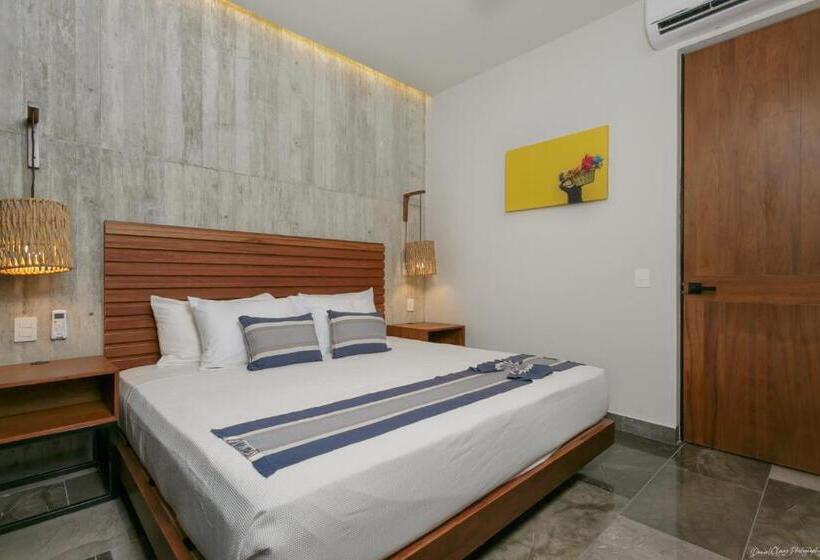 آپارتمان 1 خوابه با تراس, Iik Tulum By Groovy Stays  A Hip Condo Hotel With Wifi, Rooftop, Pool, Sleeps 6