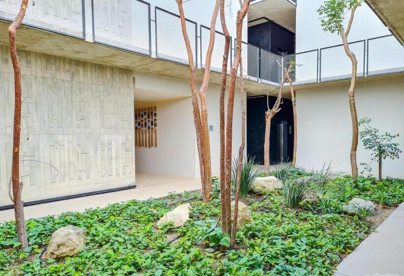 テラス付き１ベッドルームアパートメント, Iik Tulum By Groovy Stays  A Hip Condo Hotel With Wifi, Rooftop, Pool, Sleeps 6