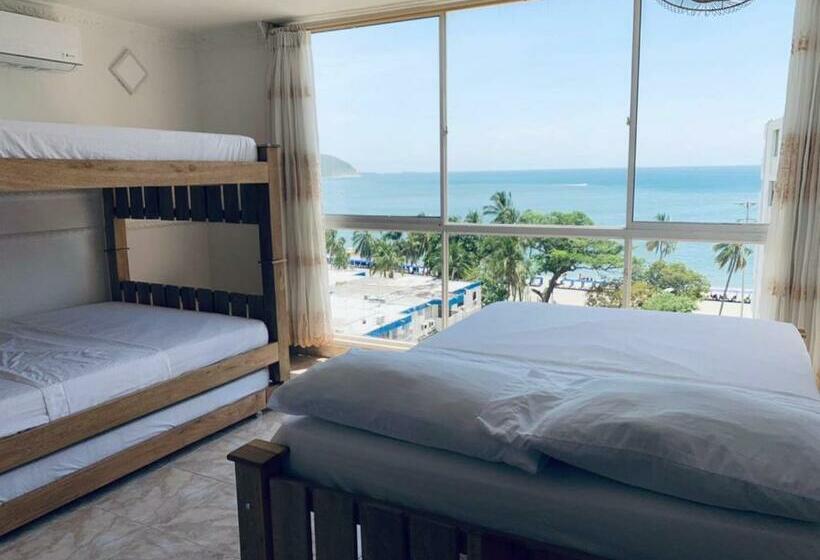 Quarto Estandar Vista Mar, Apartaestudios Luna Azul Rodadero