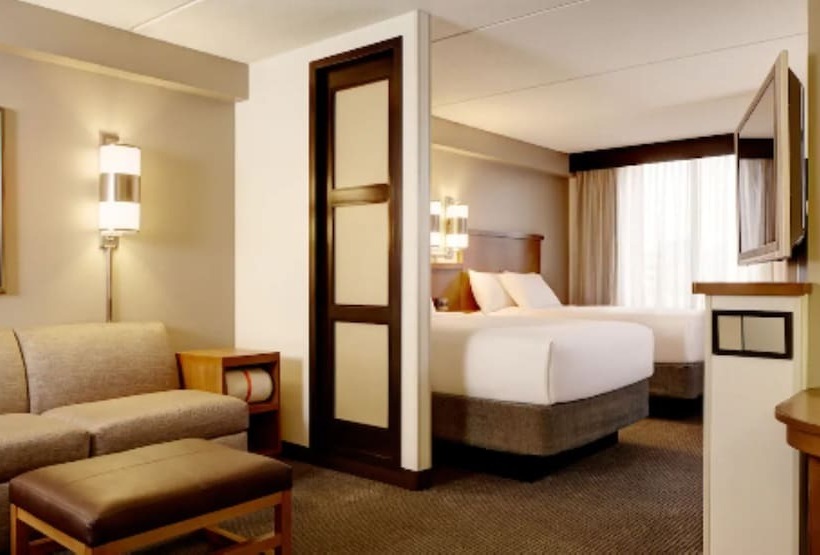 带2个双人床的标准工作室, Hyatt Place Memphis Germantown