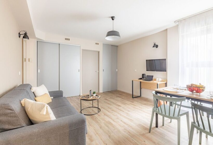 침실 2개 아파트, Appart City Classic Valence