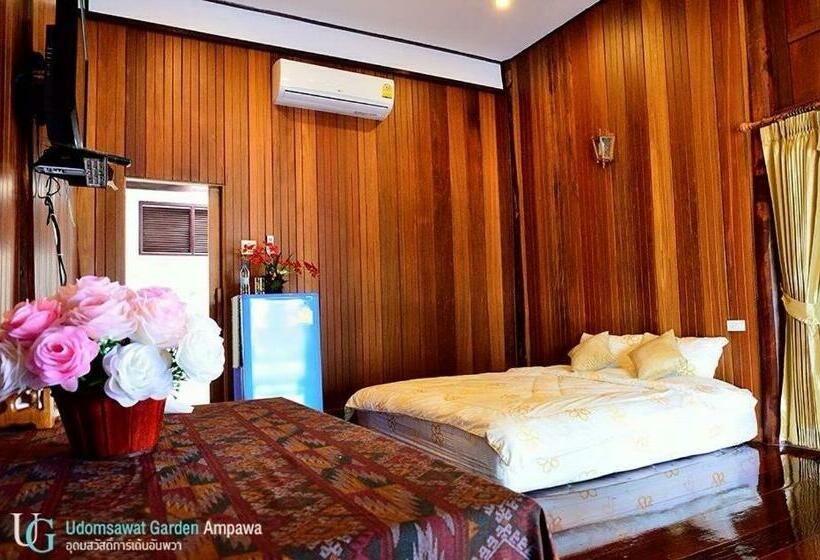 Deluxe Zimmer, บ้านสวนอุดมสวัสดิ์ อัมพวา