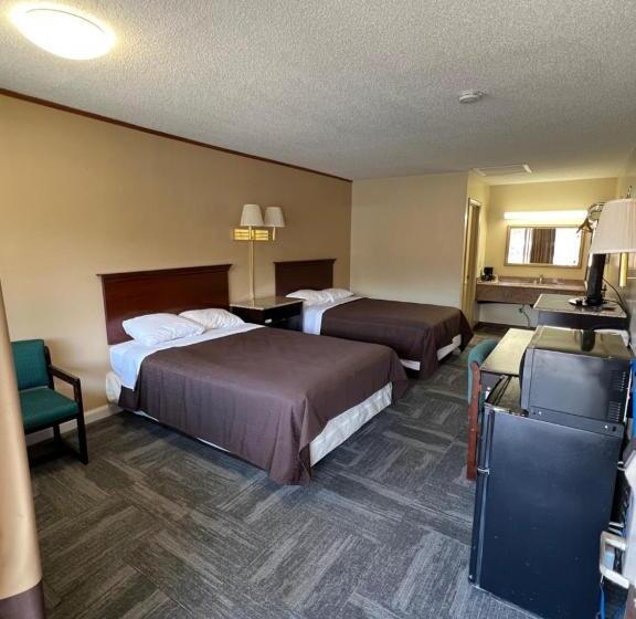 غرفه قياسيه سريرين مزدوجين, Green Valley Motel Winston Salem