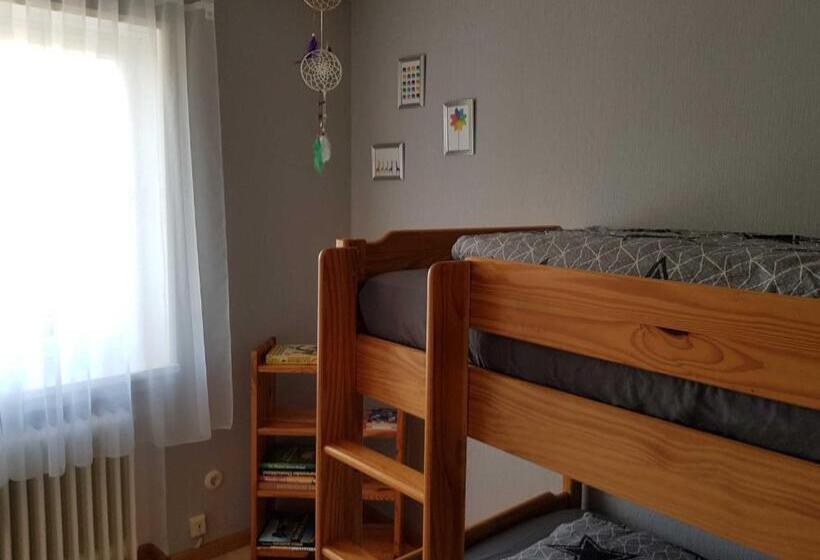 דירת חדר עם טרסה, Ferienwohnung Rombachs Spatzennest