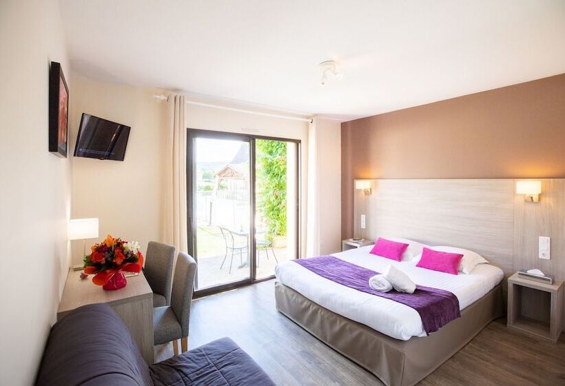 חדר סטנדרט נוף לבריכה, L'Oustal De Vézac