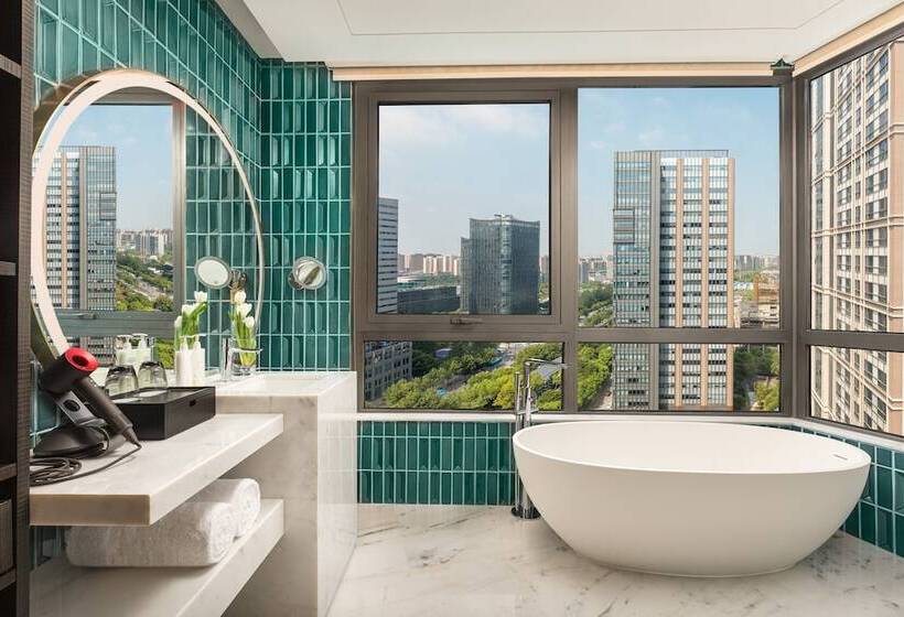 프리미엄 룸, Hualuxe Shanghai Changfeng Park, An Ihg