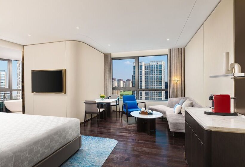 프리미엄 룸, Hualuxe Shanghai Changfeng Park, An Ihg