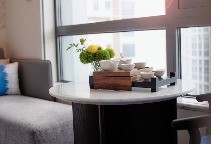 스탠다드 도시전망 룸, Hualuxe Shanghai Changfeng Park, An Ihg