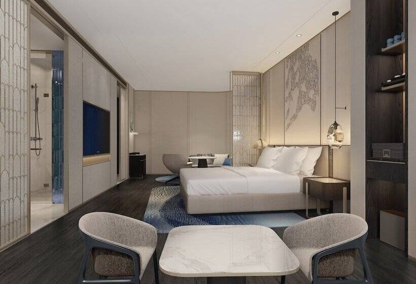 프리미엄 룸, Hualuxe Shanghai Changfeng Park, An Ihg