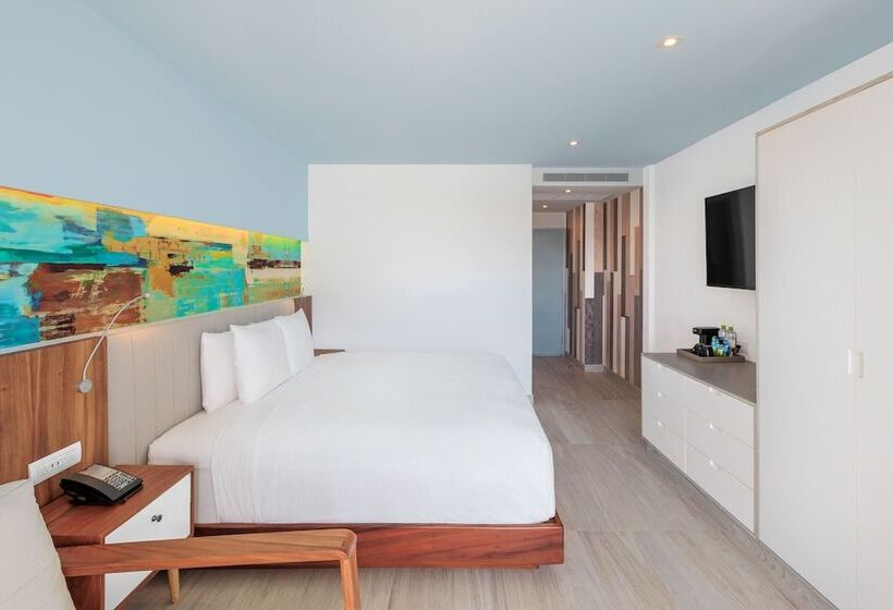 オーシャンビューデラックスルームバルコニー付き, Courtyard By Marriott Mazatlan Beach Resort