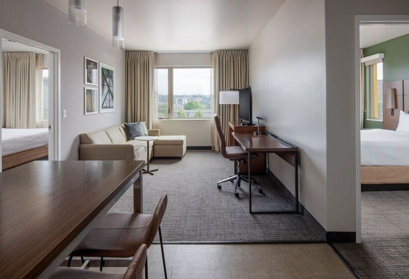 带2个卧室的套房, Residence Inn By Marriott Portland Downtown/pearl District