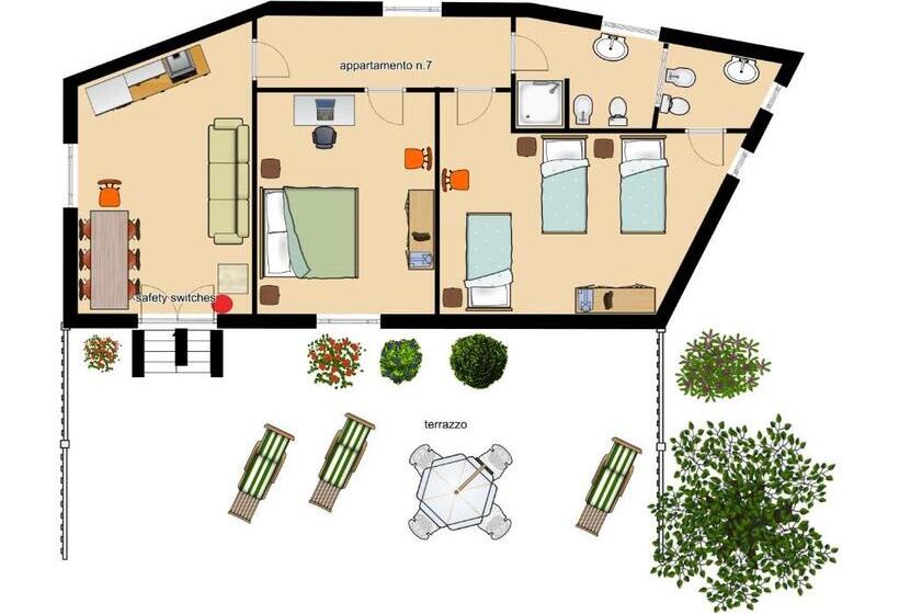 1 Bedroom Apartment Mountain View, Residence Villa Rosa