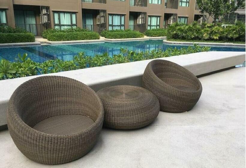 شقة غرفة نوم واحدة مزودة بشُرفة, Rain Cha Am Hua Hin