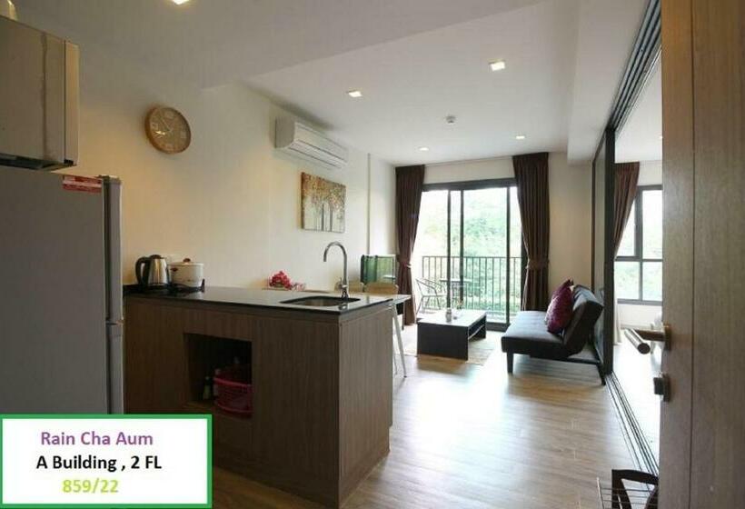 شقة غرفة نوم واحدة مزودة بشُرفة, Rain Cha Am Hua Hin