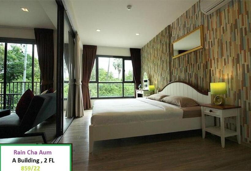 شقة غرفة نوم واحدة مزودة بشُرفة, Rain Cha Am Hua Hin