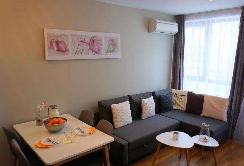 1 Schlafzimmer Apartment mit Terrasse, бяла виста клиф   Byala Vista Cliff