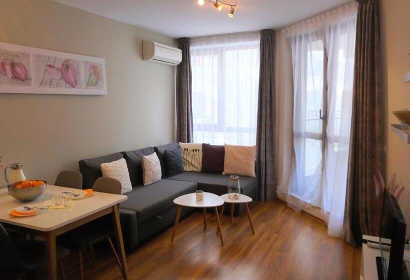 1 Schlafzimmer Apartment mit Terrasse, бяла виста клиф   Byala Vista Cliff