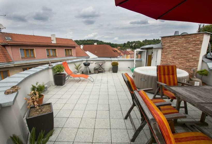 带1个卧室的带阳台的公寓, Pension U Lašanů