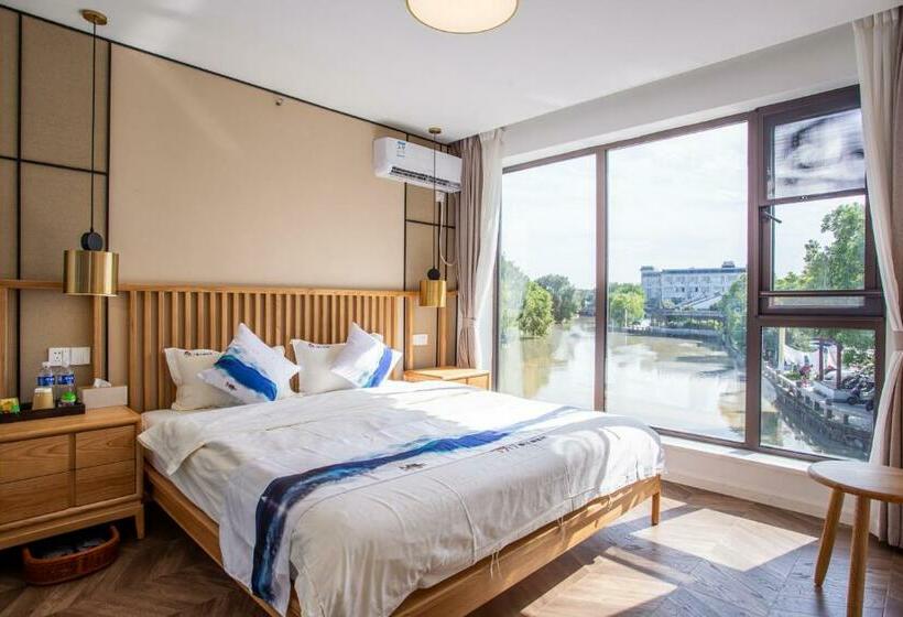 Стандартный Номер Кровать Кинг, 同里泊·晓烟河景民宿