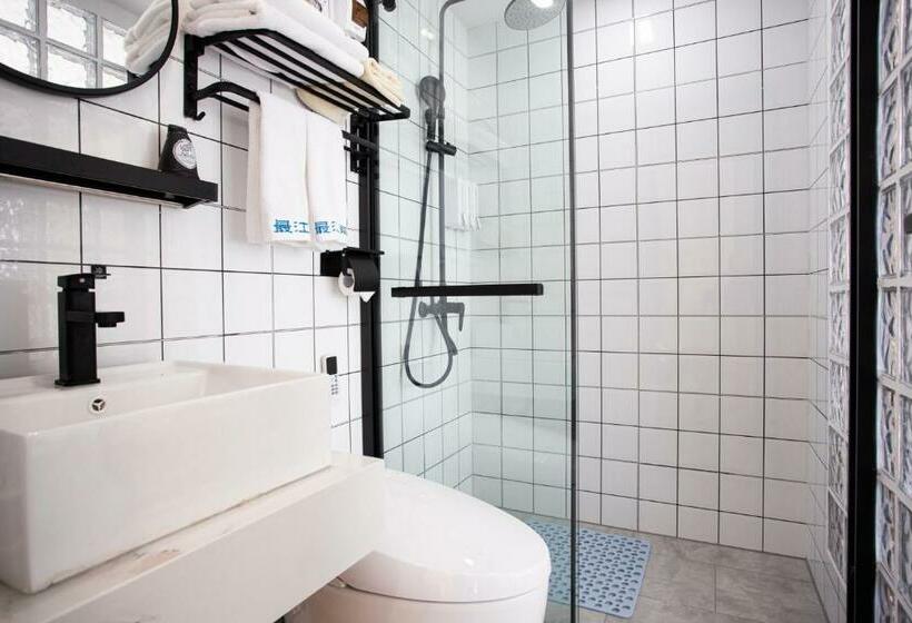 Стандартный Номер Кровать Кинг, 同里泊·晓烟河景民宿