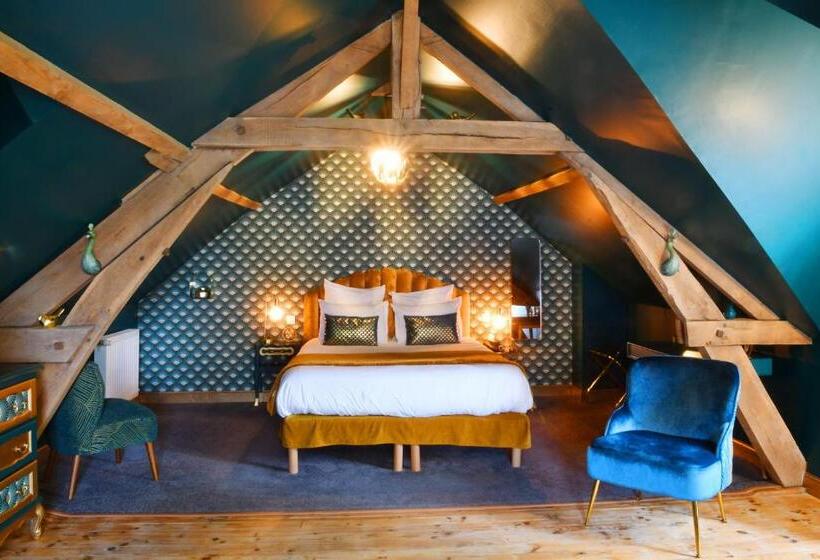 חדר לארבעה סטנדרטי עם נוף לגינה, Les Bergeronnettes   Chambres D Hôtes Bergerac