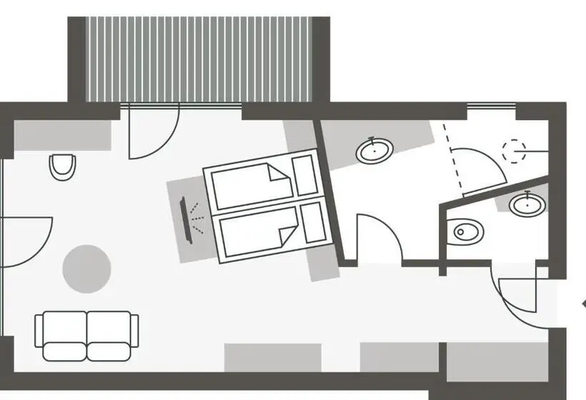 バルコニー付きジュニアスイート, Landhaus Sammer