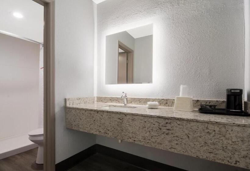 חדר דחוקס עם מיטת קינג, Red Roof Inn Rocky Mount   Battleboro