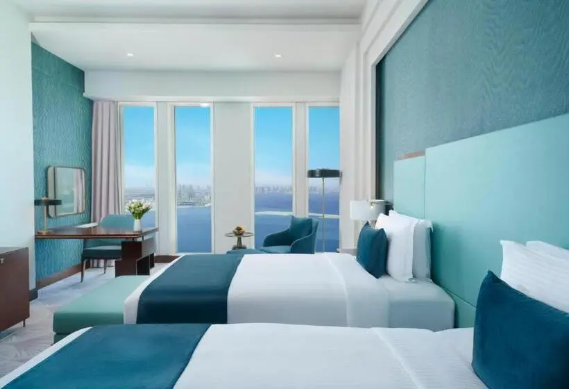 اتاق لوکس با چشم‌انداز دریا, Wyndham Grand Doha West Bay Beach
