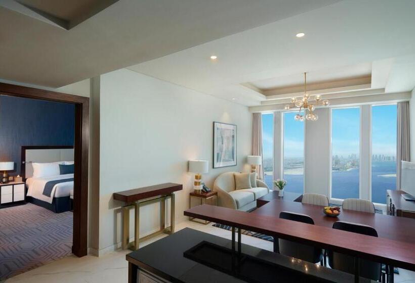 آپارتمان 2 خوابه با چشم‌انداز دریا, Wyndham Grand Doha West Bay Beach