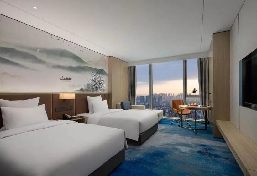 デラックスファミリールームキングサイズベッド, Pullman Huai An 淮安铂尔曼酒店