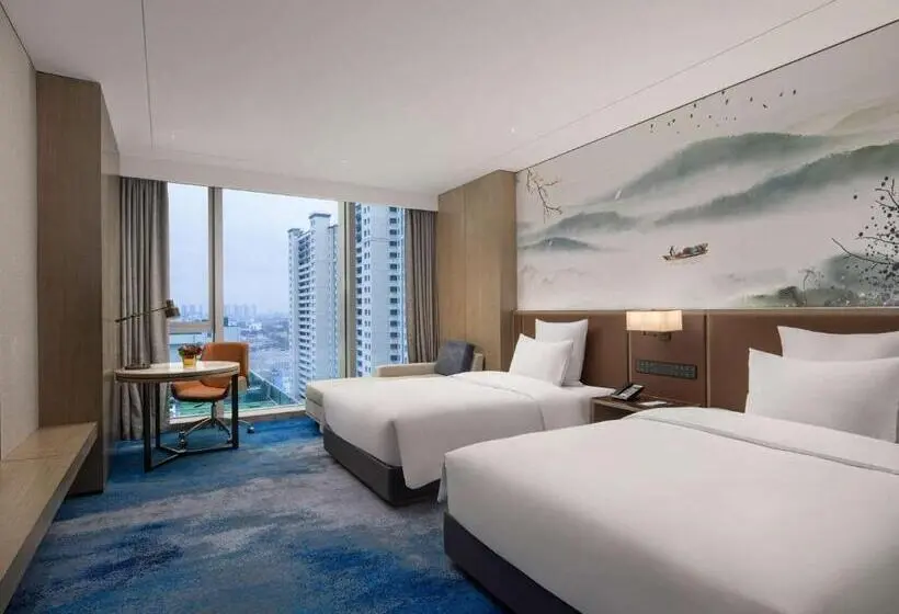 デラックスファミリールームキングサイズベッド, Pullman Huai An 淮安铂尔曼酒店