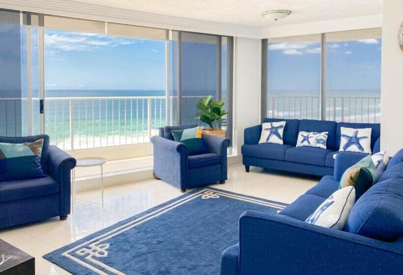 침실 3개 바다 전망 아파트, Beachside Tower Apartments