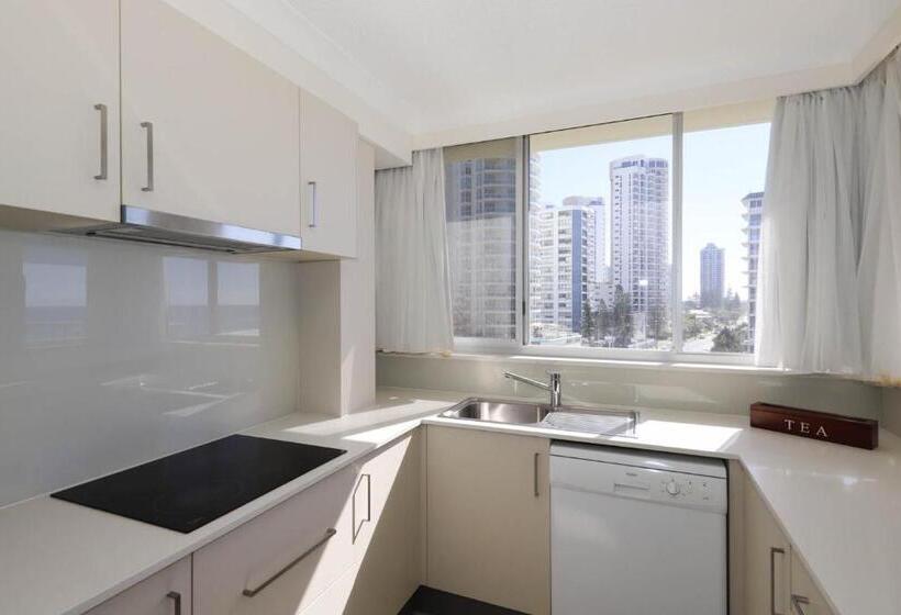 침실 1개 디럭스 아파트, Beachside Tower Apartments