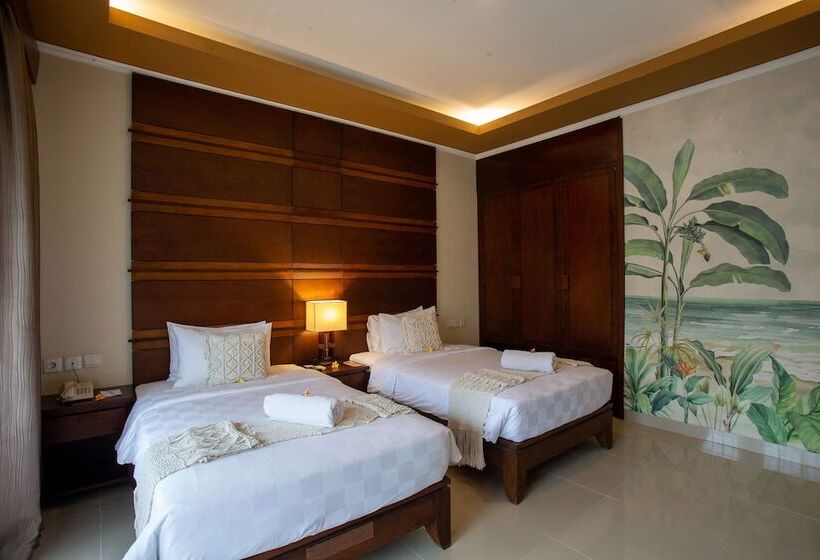 Номер Deluxe Вид на Бассейн, Awatara Boutique Resort Ubud