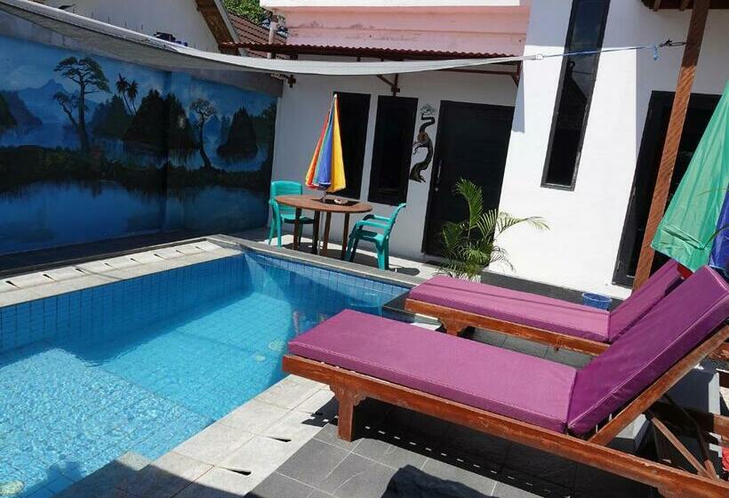 חדר סטנדרט נוף לבריכה, Wave House Gerupuk South Lombok