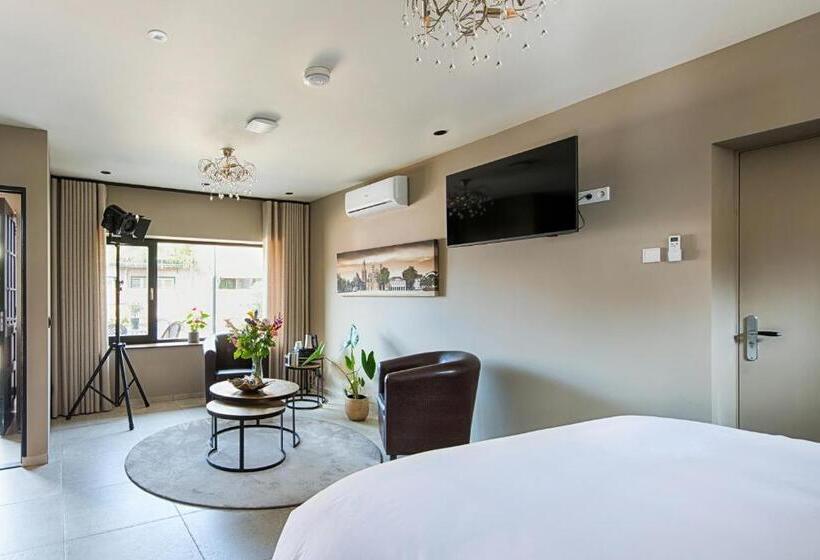 חדר דחוקס עם מיטת קינג, B&b De Maaskei