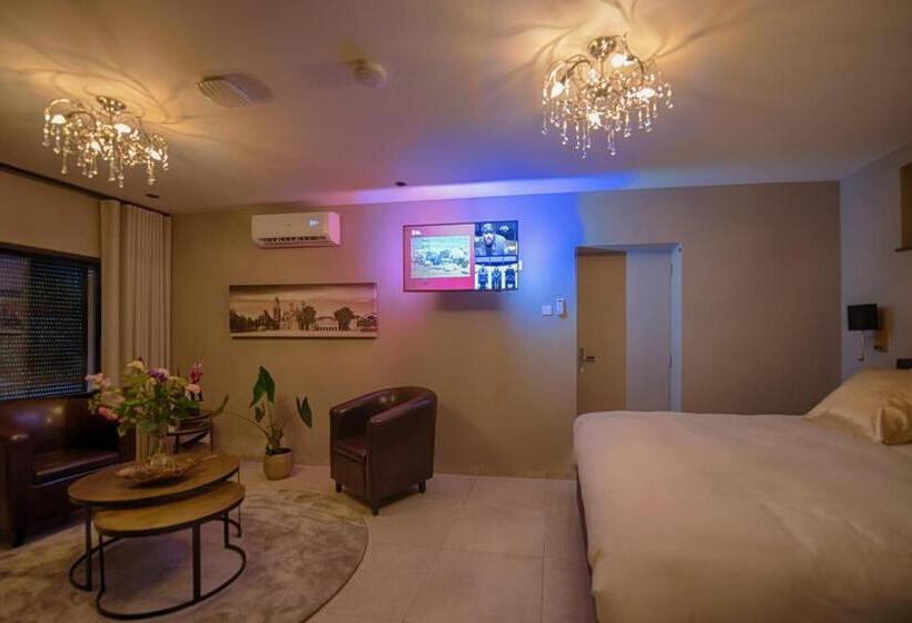 חדר דחוקס עם מיטת קינג, B&b De Maaskei