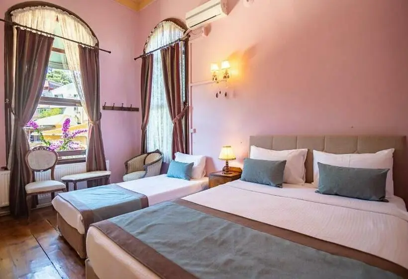 庭の見えるスタンダードトリプルルーム, Büyükada Anastasia Meziki History Mansion