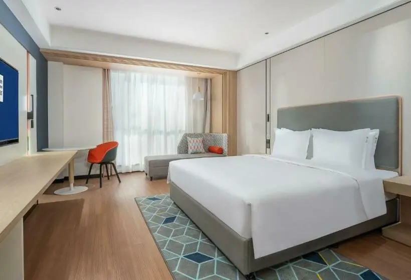 キングサイズベッドのスタンダードルーム, Holiday Inn Express Lanzhou Jianlan By Ihg