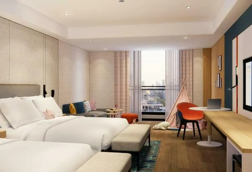 キングサイズベッドのスタンダードルーム, Holiday Inn Express Lanzhou Jianlan By Ihg