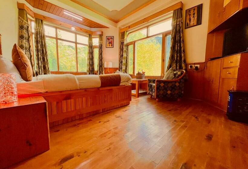 חדר סטנדרט עם מיטת קינג, Ram Cottage, Manali