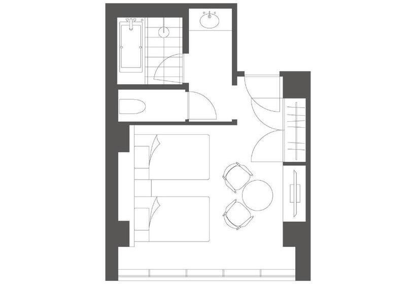 اتاق استاندارد با اتاق نشیمن, Marufukuro