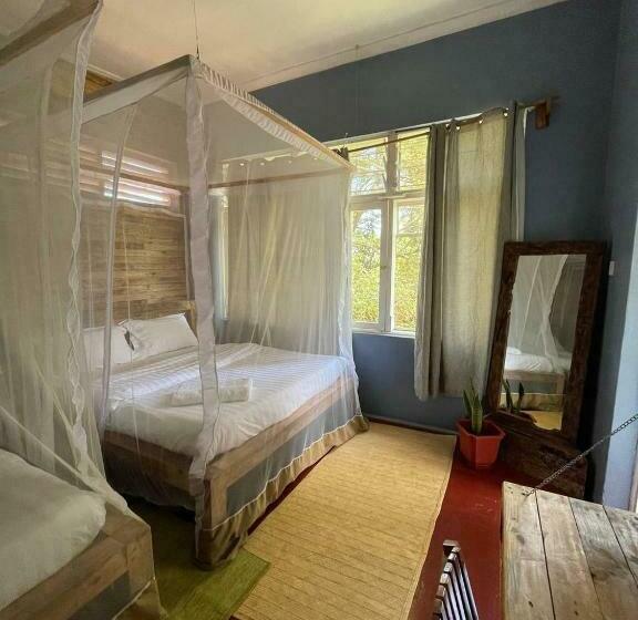 اتاق استاندارد چهارنفره با بالکن, Jinja Backpackers