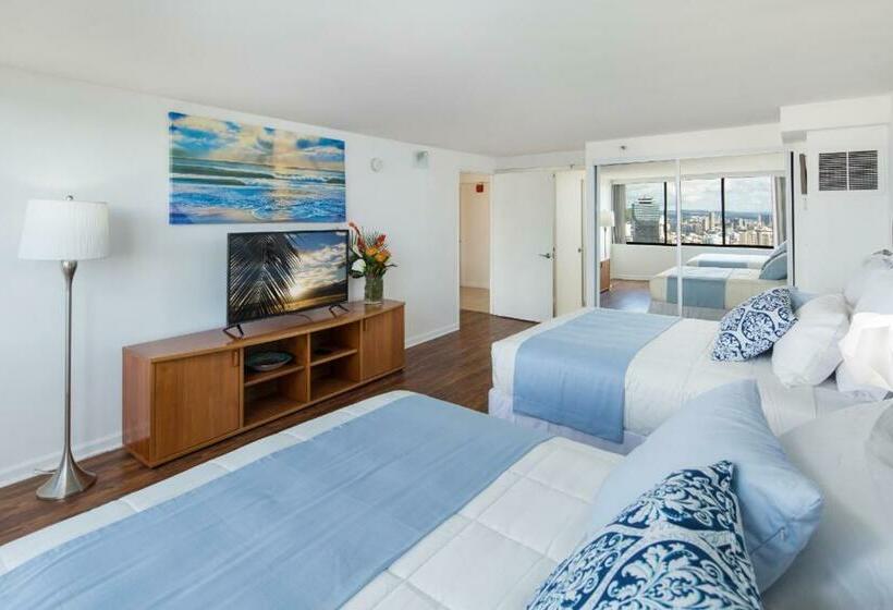 Апартаменты Пентхаус 1 Спальня, Waikiki Penthouse @ The Monarch