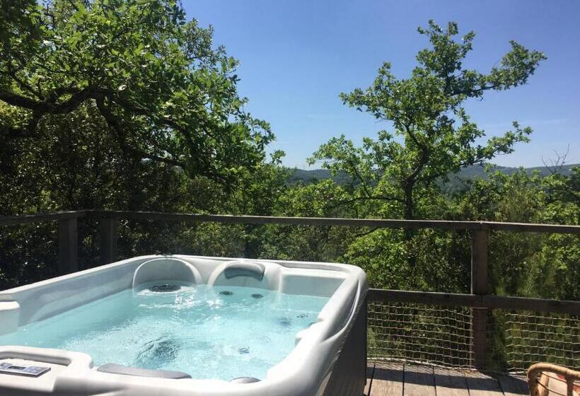 غرفة قياسية مزوَّدة بجاكوزي, Les Yourtes De Provence