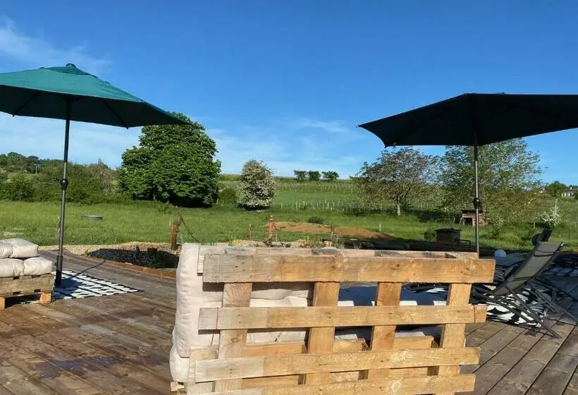 テラス付きスタンダードルーム, Chambre D Hôte Près Bordeaux Au Château Camponac