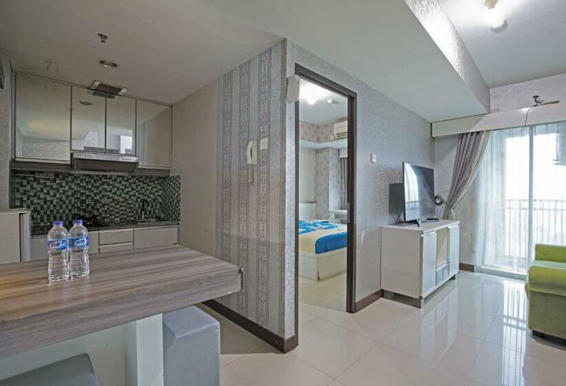 침실 2개 아파트, Apartemen Grand Dhika City By Nina