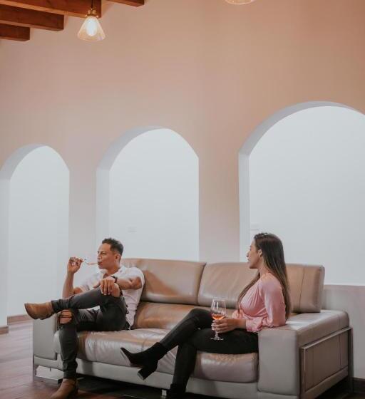 デラックスビラの１ベッドルーム, Hacienda Los Olivos, Valle De Guadalupe