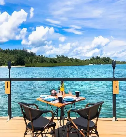 オーシャンビューデラックスルームバルコニー付き, Kiki Beach Resort, Batam